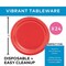 4th of July Solid Color Round Paper Dessert Plates Party Supplies - 24 Ct.